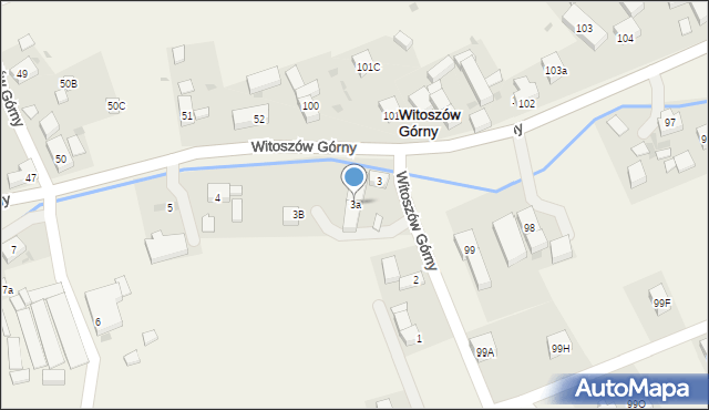 Witoszów Górny, Witoszów Górny, 3a, mapa Witoszów Górny