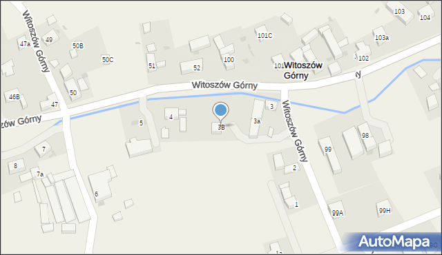 Witoszów Górny, Witoszów Górny, 3B, mapa Witoszów Górny