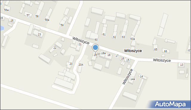 Witoszyce, Witoszyce, 19, mapa Witoszyce