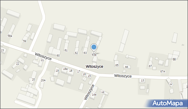 Witoszyce, Witoszyce, 63a, mapa Witoszyce