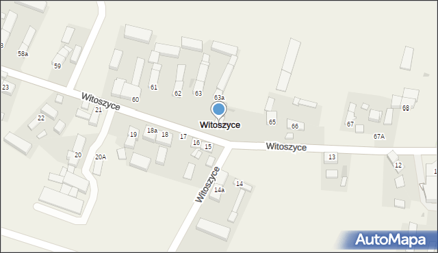 Witoszyce, Witoszyce, 64, mapa Witoszyce