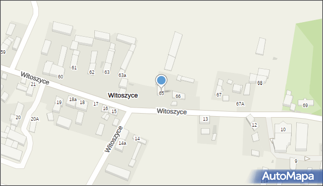 Witoszyce, Witoszyce, 65, mapa Witoszyce