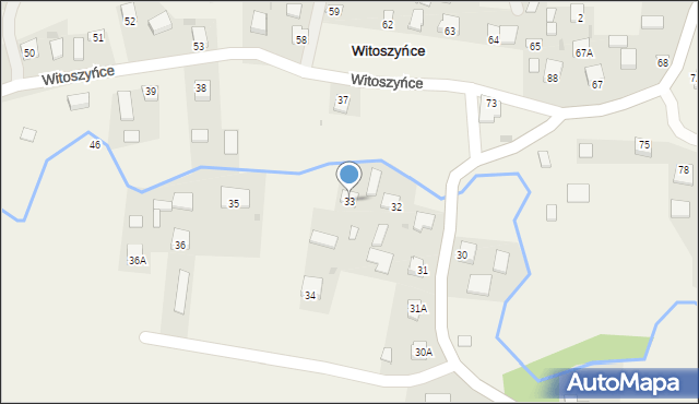 Witoszyńce, Witoszyńce, 33, mapa Witoszyńce