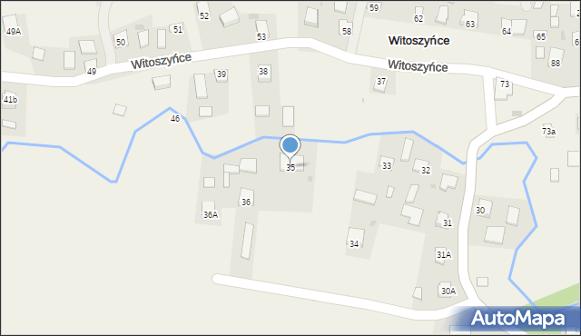 Witoszyńce, Witoszyńce, 35, mapa Witoszyńce