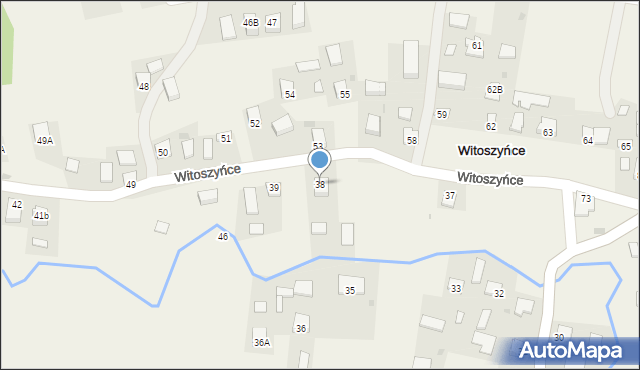 Witoszyńce, Witoszyńce, 38, mapa Witoszyńce