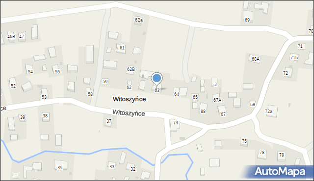 Witoszyńce, Witoszyńce, 63, mapa Witoszyńce