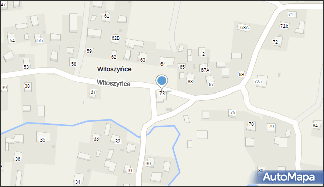 Witoszyńce, Witoszyńce, 73, mapa Witoszyńce