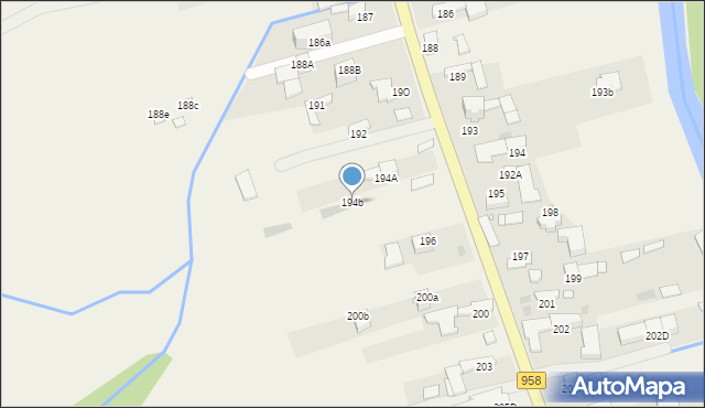 Witów, Witów, 194b, mapa Witów