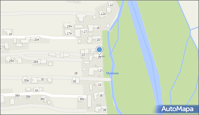 Witów, Witów, 25, mapa Witów