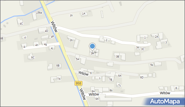 Witów, Witów, 3A, mapa Witów