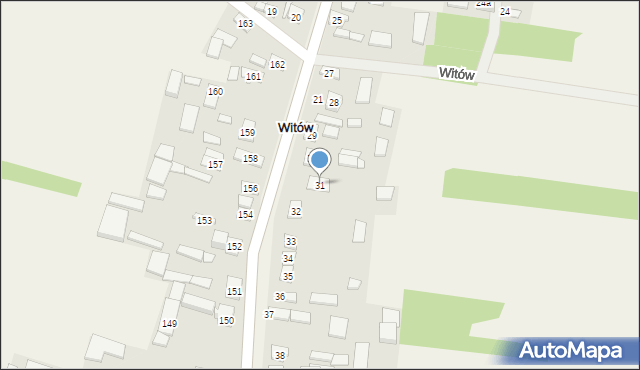 Witów, Witów, 31, mapa Witów