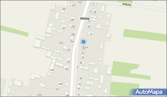 Witów, Witów, 33, mapa Witów