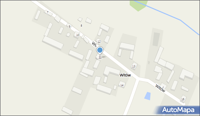 Witów, Witów, 11, mapa Witów