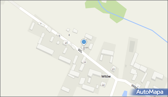 Witów, Witów, 12, mapa Witów