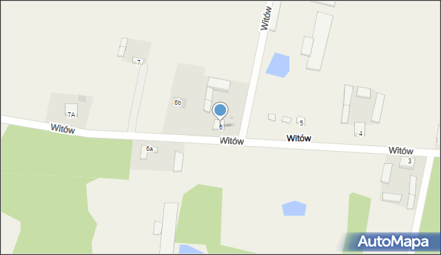 Witów, Witów, 6, mapa Witów