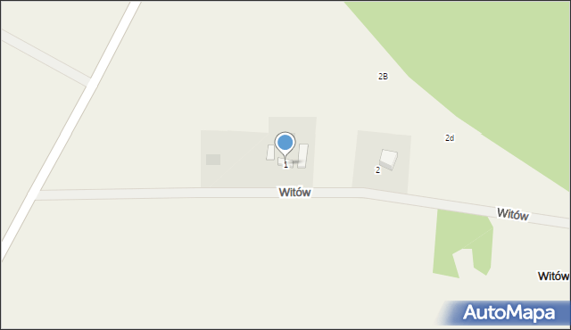 Witów, Witów, 1, mapa Witów