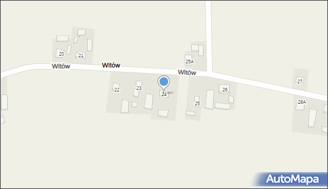 Witów, Witów, 24, mapa Witów