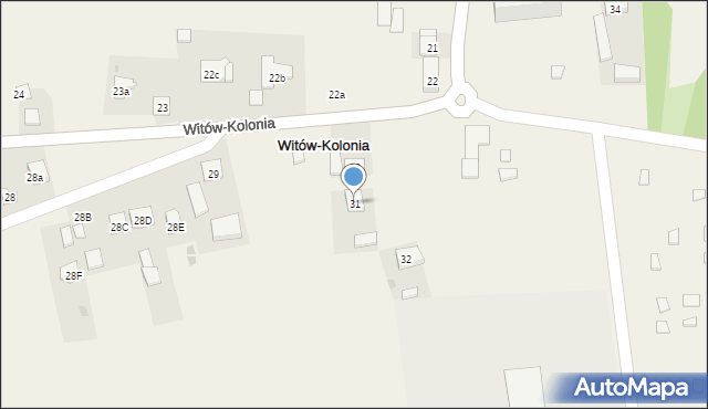 Witów-Kolonia, Witów-Kolonia, 31, mapa Witów-Kolonia