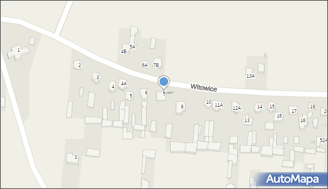 Witowice, Witowice, 7, mapa Witowice