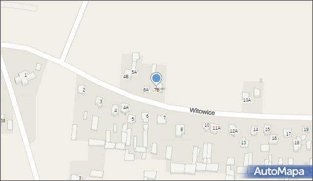 Witowice, Witowice, 7B, mapa Witowice