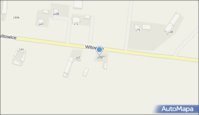 Witowice, Witowice, 143a, mapa Witowice