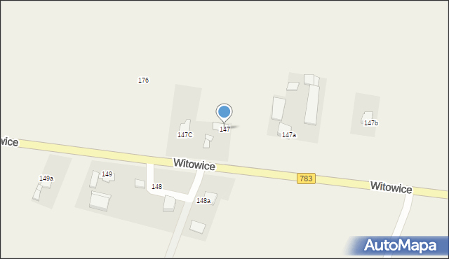 Witowice, Witowice, 147, mapa Witowice