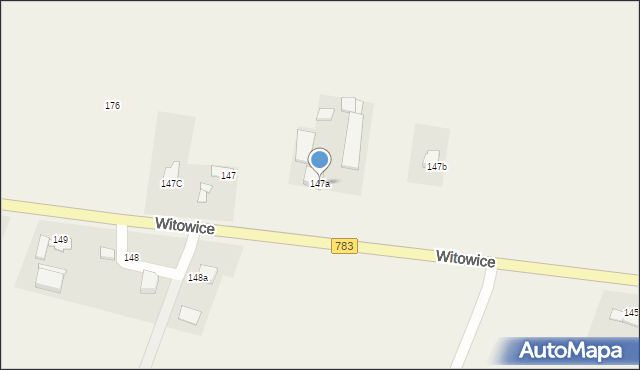 Witowice, Witowice, 147a, mapa Witowice