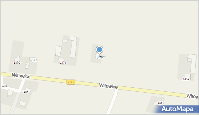 Witowice, Witowice, 147b, mapa Witowice