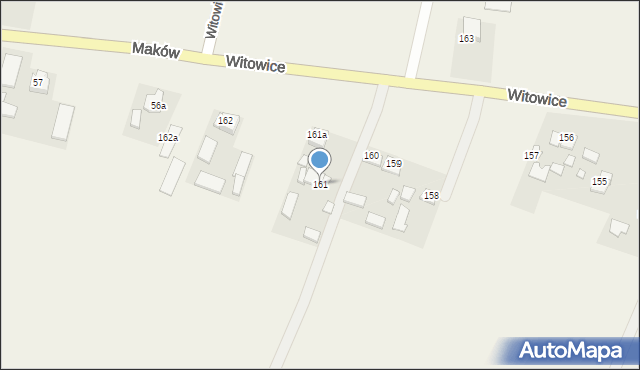 Witowice, Witowice, 161, mapa Witowice