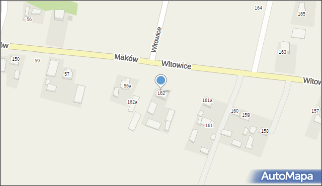 Witowice, Witowice, 162, mapa Witowice