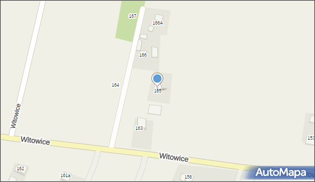 Witowice, Witowice, 165, mapa Witowice