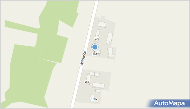 Witowice, Witowice, 169, mapa Witowice