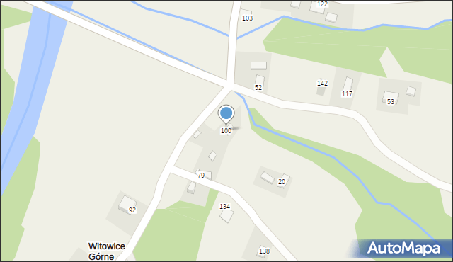 Witowice Górne, Witowice Górne, 100, mapa Witowice Górne
