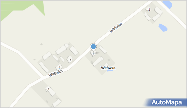 Witówka, Witówka, 9, mapa Witówka