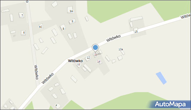 Witówko, Witówko, 13, mapa Witówko