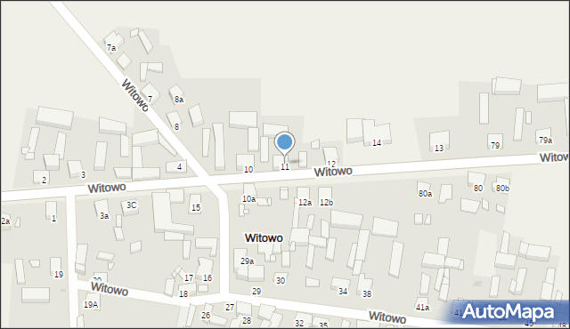 Witowo, Witowo, 11, mapa Witowo