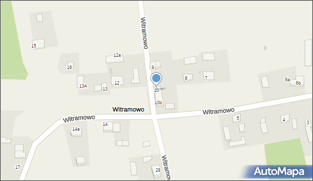Witramowo, Witramowo, 10, mapa Witramowo
