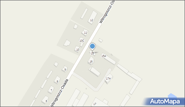 Witrogoszcz-Osada, Witrogoszcz-Osada, 15, mapa Witrogoszcz-Osada