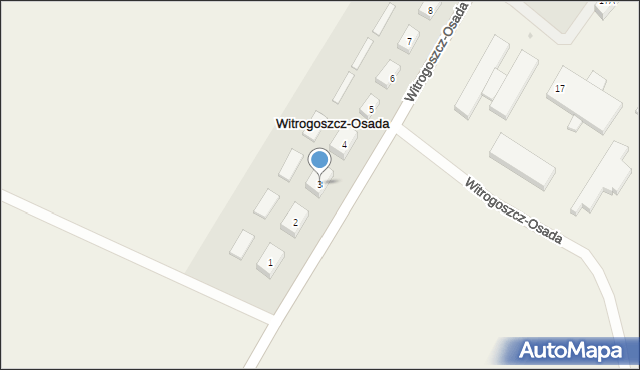 Witrogoszcz-Osada, Witrogoszcz-Osada, 3, mapa Witrogoszcz-Osada