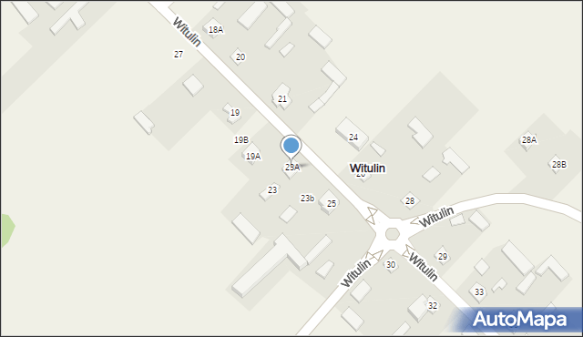 Witulin, Witulin, 23A, mapa Witulin