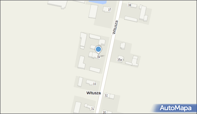 Witusza, Witusza, 34, mapa Witusza