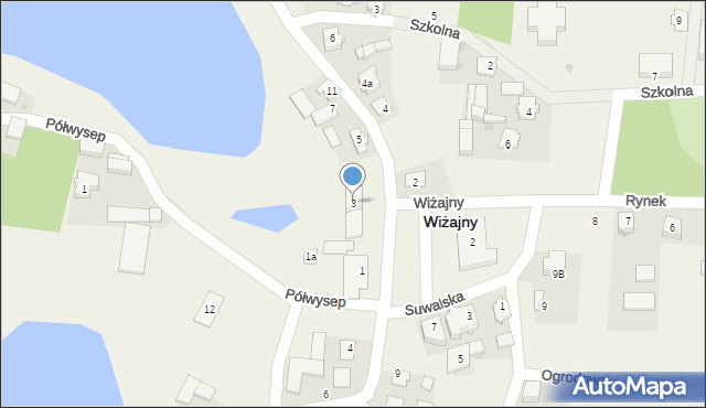 Wiżajny, Wierzbołowska, 3, mapa Wiżajny