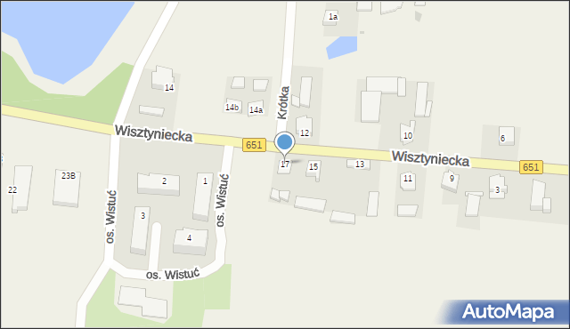 Wiżajny, Wisztyniecka, 17, mapa Wiżajny