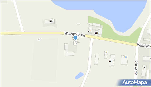 Wiżajny, Wisztyniecka, 25, mapa Wiżajny