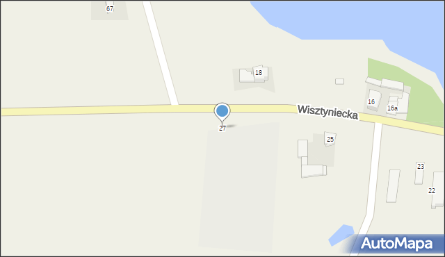 Wiżajny, Wisztyniecka, 27, mapa Wiżajny