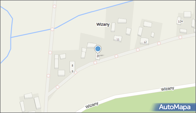 Wizany, Wizany, 10, mapa Wizany