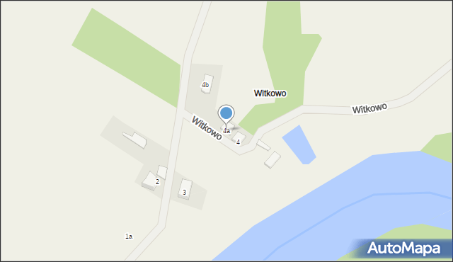 Wizna, Witkowo, 4a, mapa Wizna