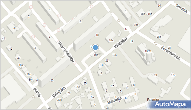 Włocławek, Wiejska, 18d, mapa Włocławka