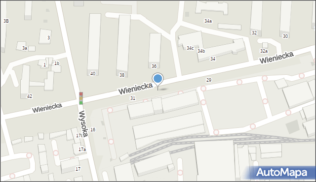 Włocławek, Wieniecka, 29, mapa Włocławka