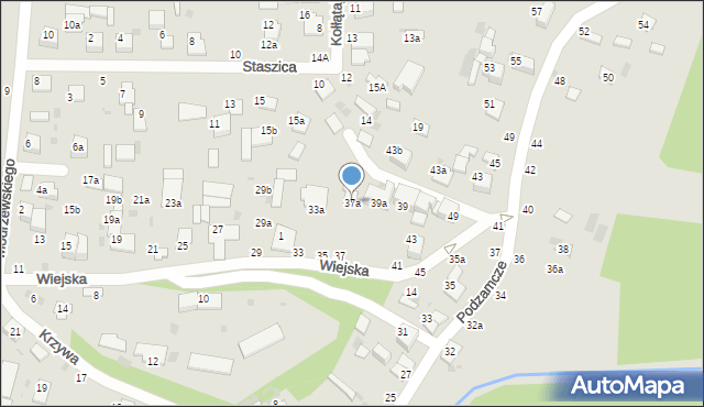 Włodawa, Wiejska, 37a, mapa Włodawa